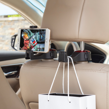 Suport telefon - Suport auto multifunctional pentru telefon cu prindere pe tetiera