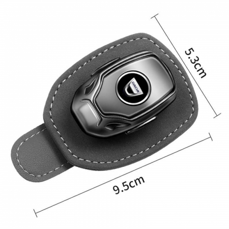 Suport auto ochelari DACIA - piele neagra ALCANTARA [2]