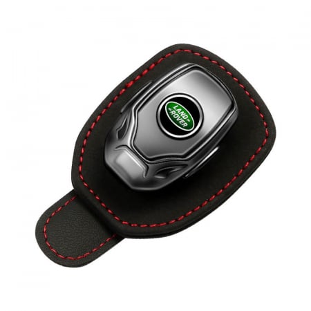 Suport ochelari parasolar - Suport auto ochelari LAND ROVER - piele neagra ALCANTARA