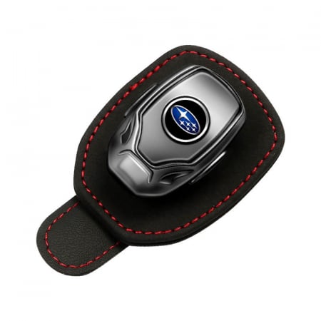 Suport ochelari parasolar - Suport auto ochelari SUBARU - piele neagra ALCANTARA