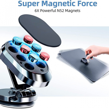 Suport metalic magnetic auto pentru telefon [5]