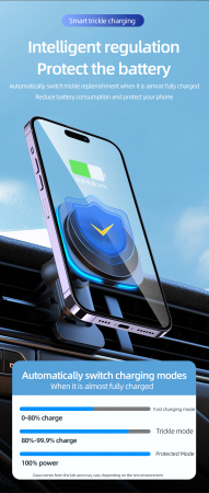 Suport telefon auto cu incarcare wireless [7]