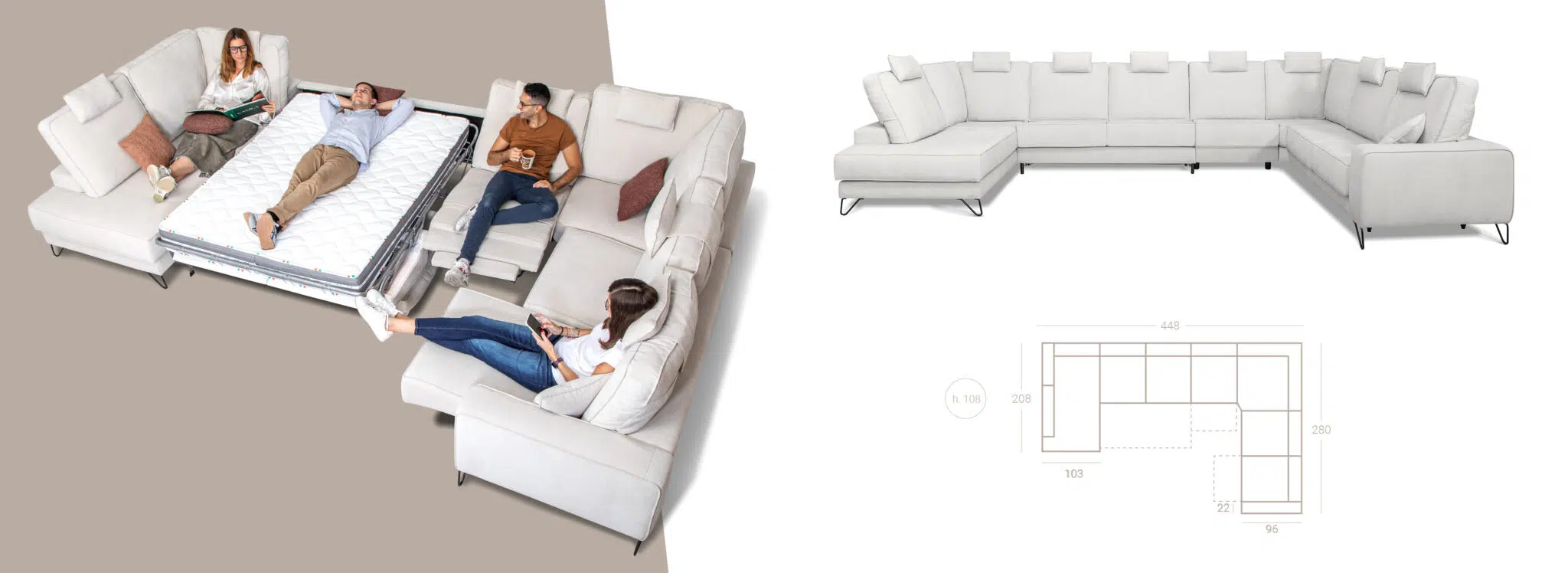 Karmen – Confort Scandinav și Design Multifuncțional pentru un Living Atemporal ✨