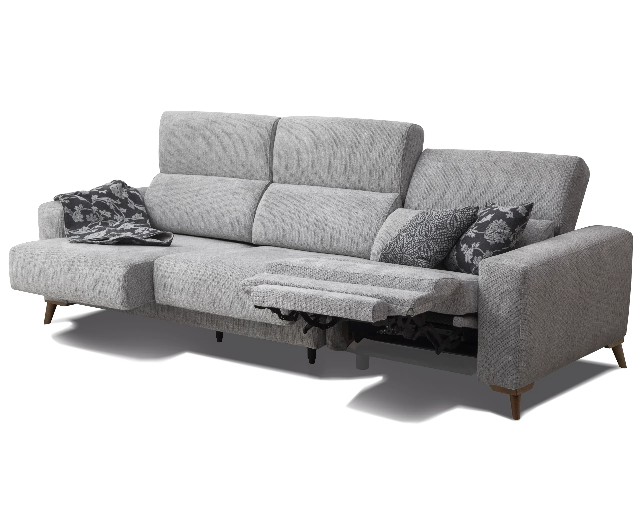 Canapea 3 locuri  Lara cu sezut culisant si recliner electric [3]