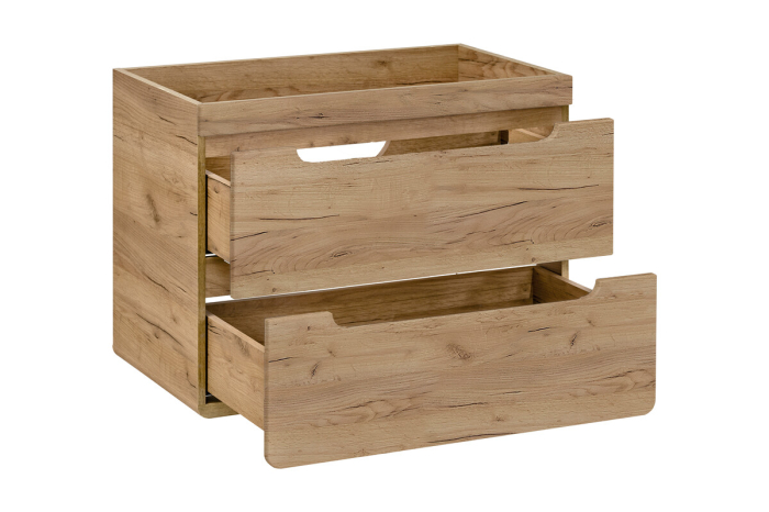 Masca cu 2 sertare LUCAS NATUR - 80 cm [2]