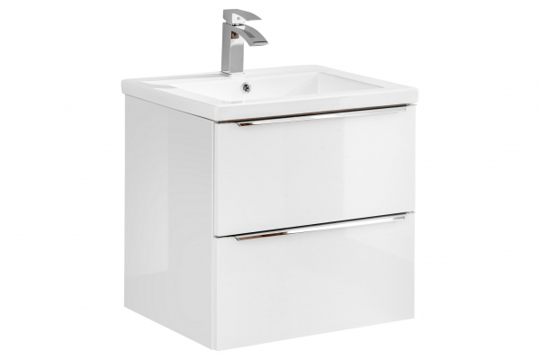 Masca cu 2 sertare Calatis White 60 cm [2]