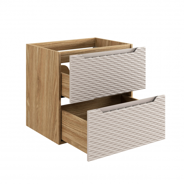 Masca cu 2 sertare Ocean Beige 70 cm [2]