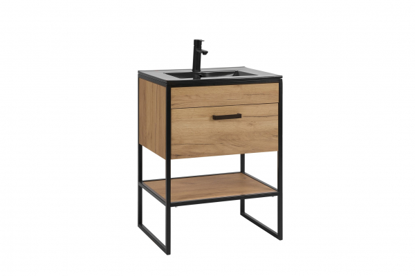 Masca cu Lavoar Negru Broozora 80 cm [5]