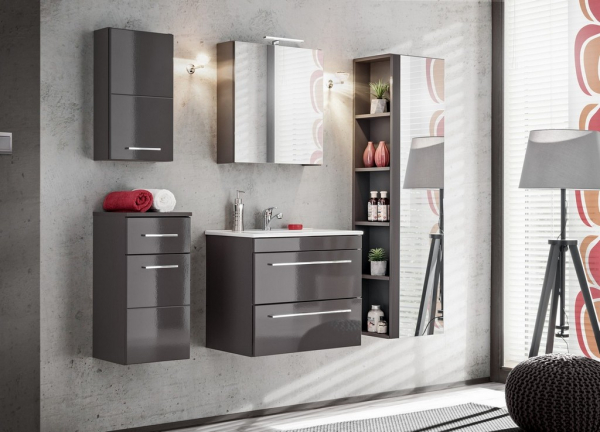 Masca cu 2 sertare  Twinkle Grey [4]
