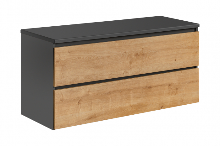 Masca lavoar suspendata baie Monako grey oak 120 cm [4]