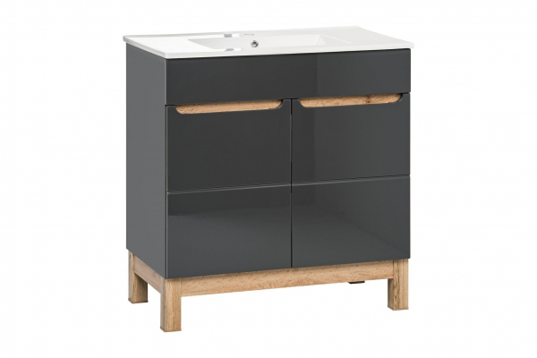 Masca pentru Lavoar  Bora Grey 80 cm [2]