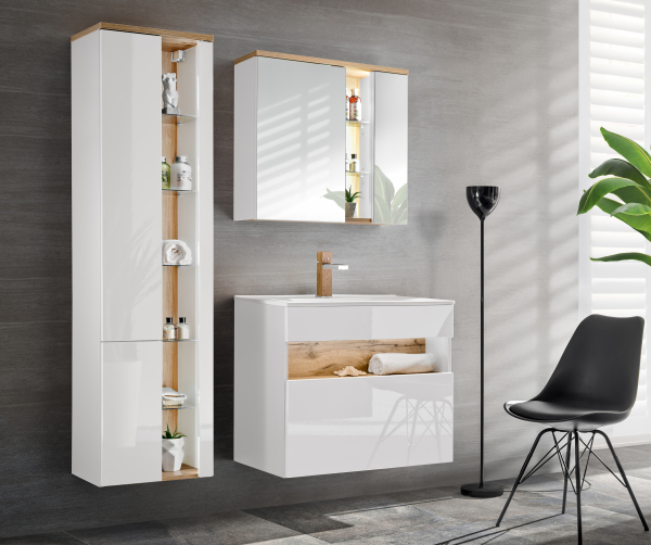 Masca cu Lavoar Bond White 80 cm [2]
