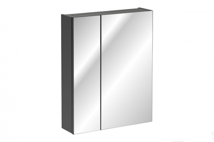 Set 9 piese mobilier baie modern Monako 120 cm stejar/alb lucios [8]