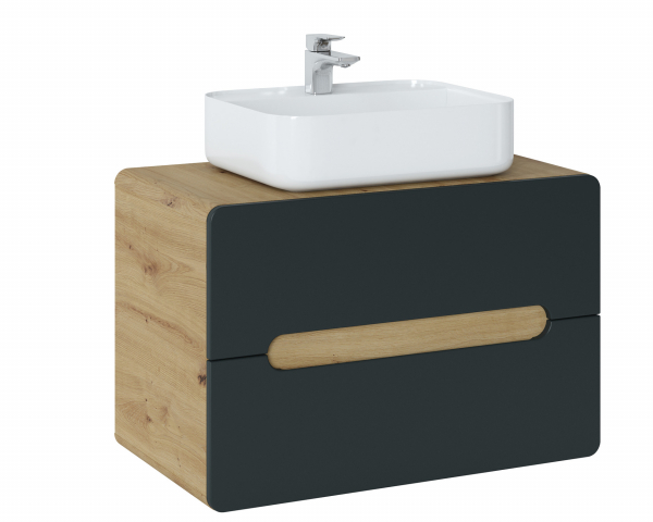 Set Mobilier Baie LUCAS Cosmos 80 cm (cu lavoar pentru blat) [3]