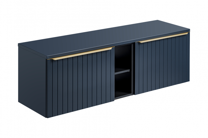Set MOBILIER BAIE SUSPENDAT BLEUMARIN Santander DEEP BLUE 140 CM MDF CU MANERE AURII [2]