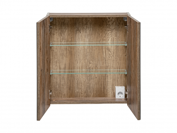 Set MOBILIER BAIE SUSPENDAT Santander TAUPE 180 CM, GRI LUT LUCIOS, EXTENSIE MASCA LAVOAR + EXTENSIE DULAP OGLINDA [9]