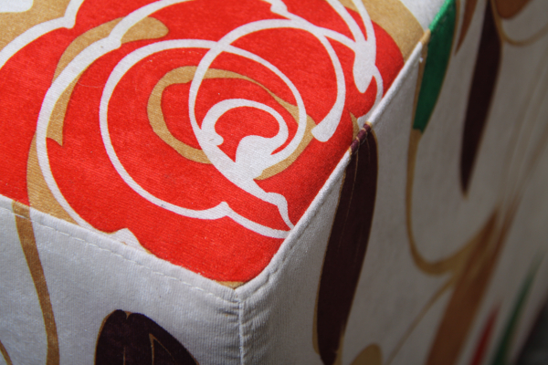 Taburet patrat Flower [2]