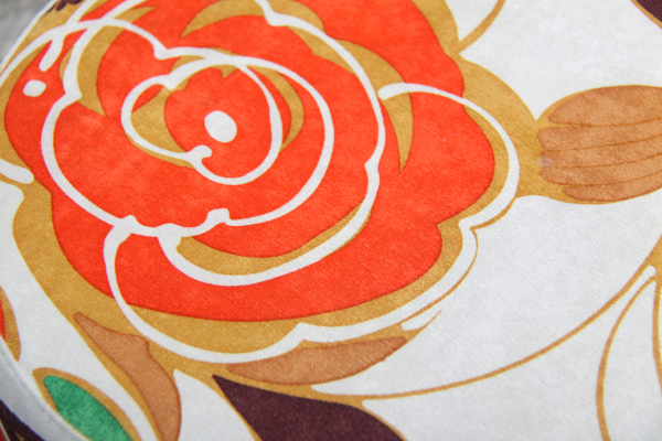 Taburet rotund Flowers [2]