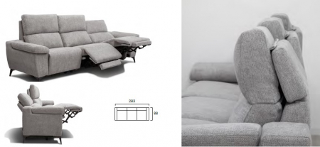 Coltar 3 locuri din stofa Camelia [4]