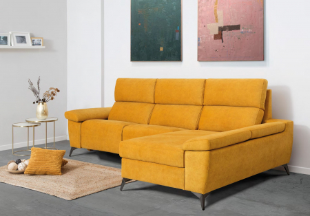 Canapele si fotolii cu recliner - Coltar 3 locuri din stofa Camelia
