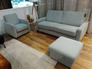 Canapele si coltare extensibile cu saltele - Canapea extensibila 3 locuri JANETTE