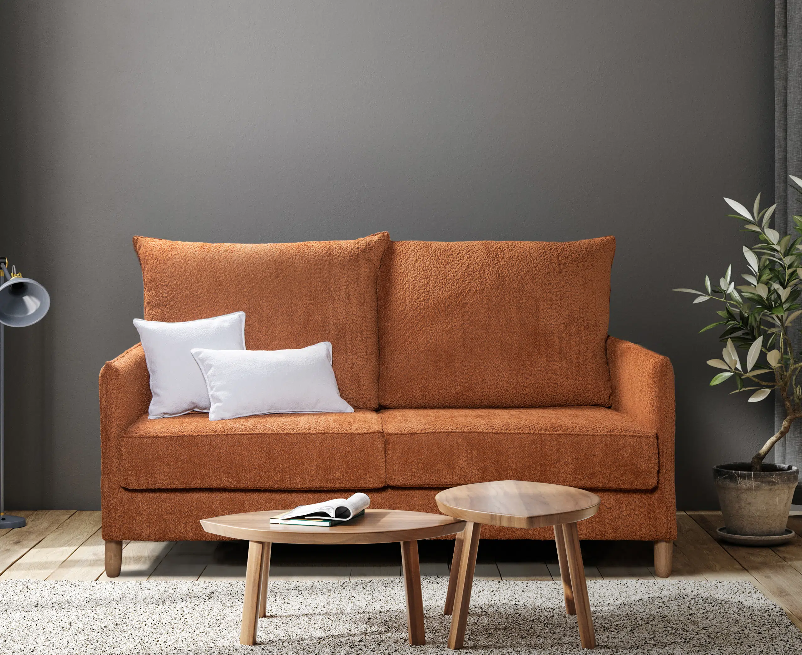 Canapele si coltare extensibile cu saltele - Canapea extensibila cu saltea Leah