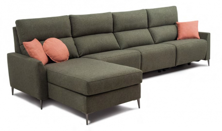 Canapele si fotolii cu recliner - Coltar 4 locuri din stofa Camelia