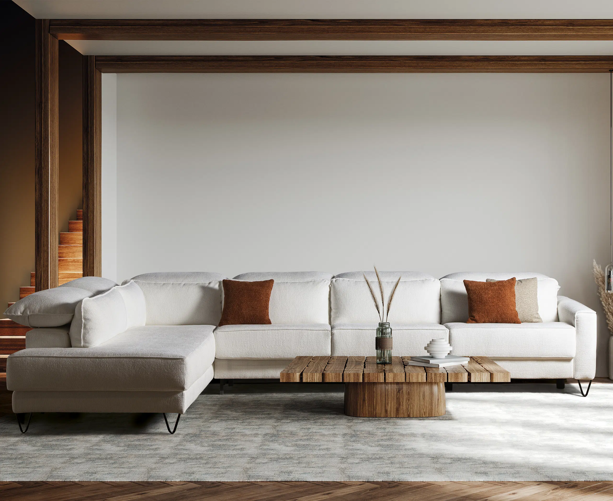 Canapele Stofa - Mara,coltar cu recliner electric si extensie cu saltea