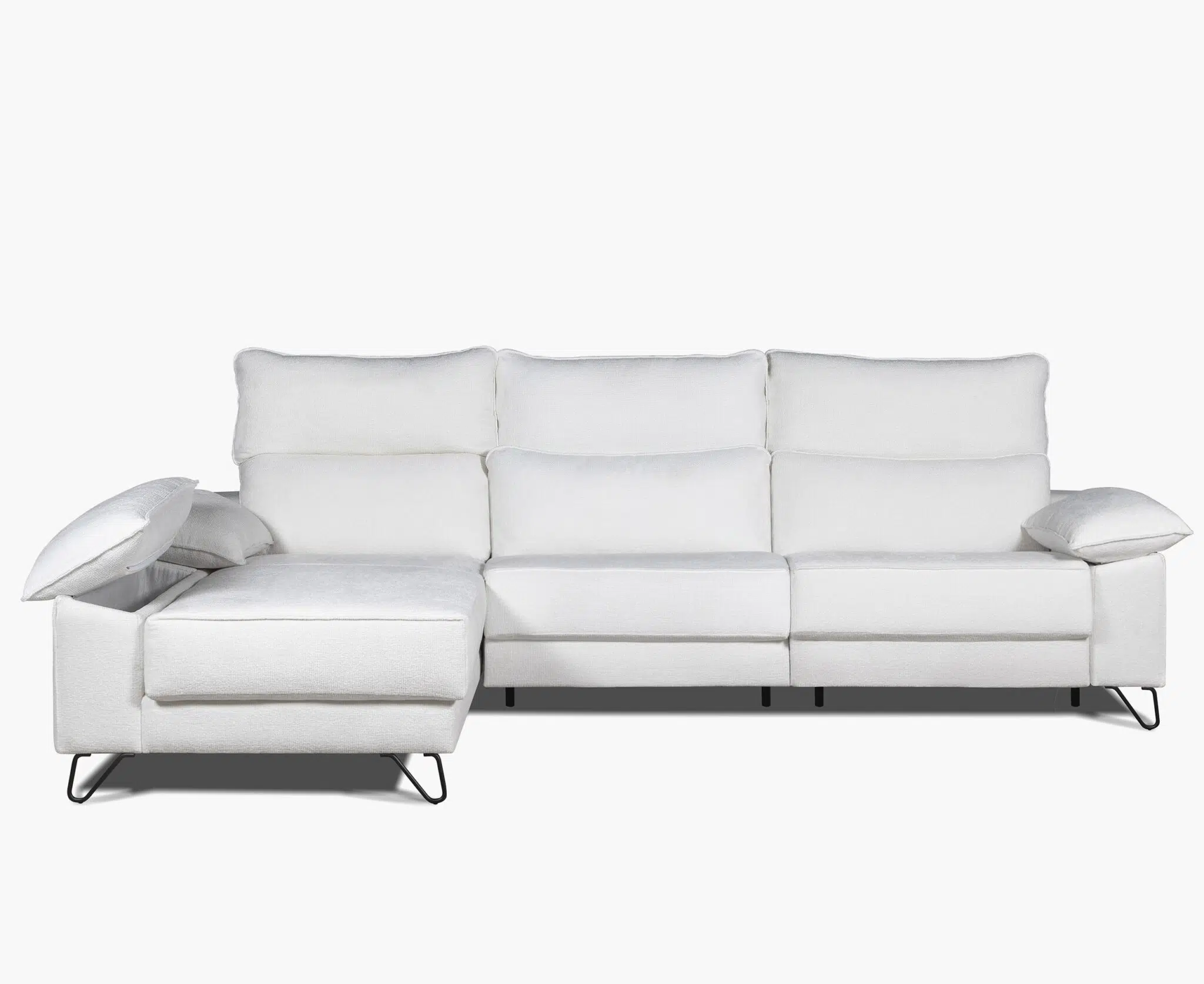 Coltare - Colțar Mara –2 locuri  relax electric + șezlong cu ladă