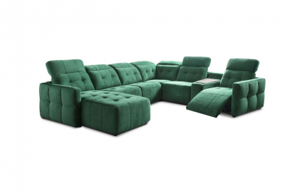 Canapele si fotolii cu recliner - Coltar modular extensibil Candy