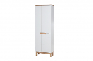 Dulapuri - Corp inalt pentru mop, cu 2 usi, Bora White