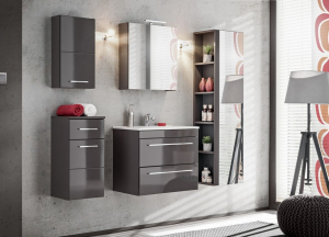 Corp inalt cu oglinda Twinkle Grey [3]