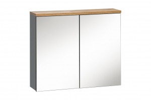 Dulapuri Suspendate - Corp suspendat cu oglinda Bora Grey 80 cm