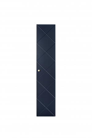 Dulap Baie Inalt Bleumarin Elegant Blue// Mdf Elegant Blue 35X170 cm Cu Maner Auriu [3]