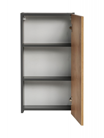 Dulap de baie suspendat Monako grey oak 40x75 cm, gri cu stejar [1]