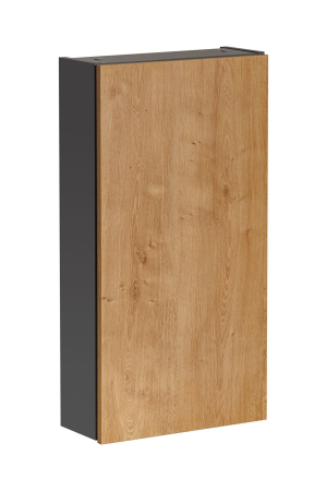 Lavoare cu Masca - Dulap de baie suspendat Monako grey oak 40x75 cm, gri cu stejar