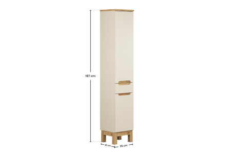 Colectia Bora Cashmere - Dulap înalt cu 2 uși și 1 sertar Bora Cashmere