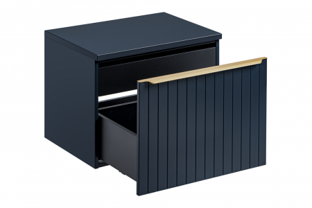 Masca baie suspendata bleumarin Santander Deep Blue 80 cm MDF frezat [3]