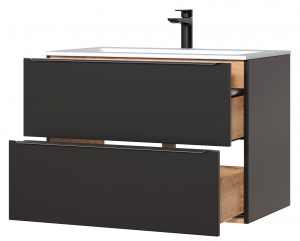 Scandinav - Masca cu 2 sertare Calatis Cosmos 80 cm