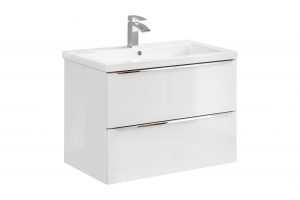 Masca cu 2 sertare Calatis White 80 cm [1]