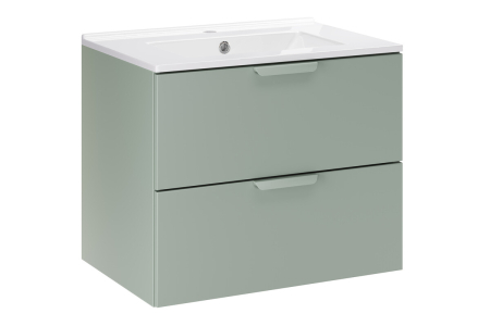 Dulapuri - Masca cu 2 sertare si lavoar, Aster Green 60 CM