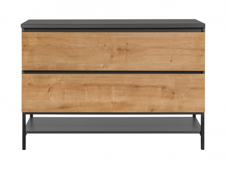 Lavoare cu Masca - Masca lavoar suspendata baie Monako grey oak 120 cm