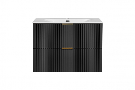 Lavoare cu Masca - Masca cu Lavoar Adelin Black 80 cm