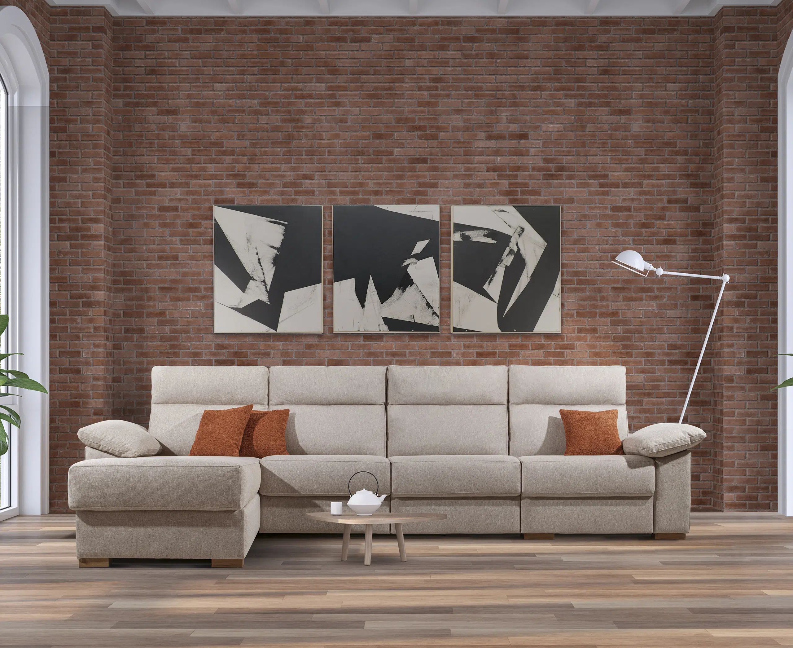 Sezlong living - Rocha cu brate Mina/sezut culisant+recliner