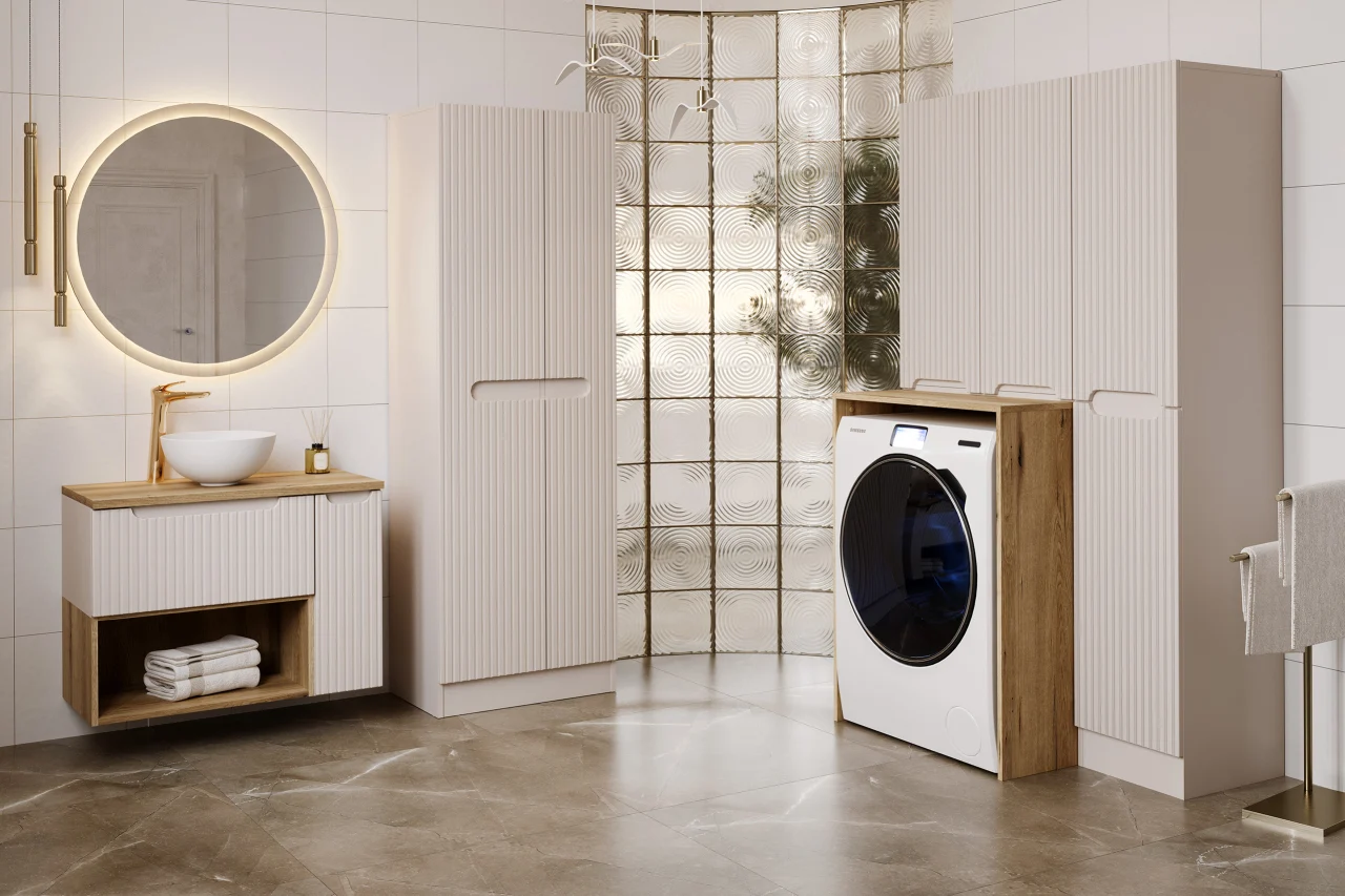 Colectia Nova Cashmere - Set Baie Nova Cashmere cu Cos de Rufe