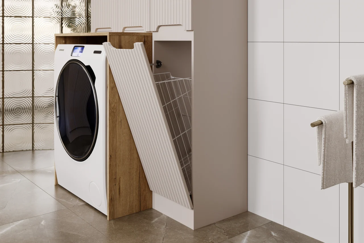 Set Baie Nova Cashmere cu Cos de Rufe [2]