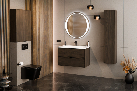 Set Terra Villa-masca 80 cm cu blat și dulap înalt [1]