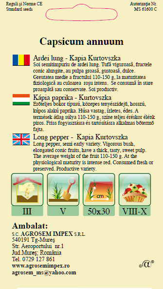 Ardei Kapia lung Kurtovszka 0.4gr [2]