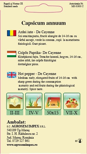 Ardei iute de Cayenne 0,7gr - [2]