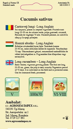 Castraveti lungi Long Anglais 1.5gr [2]